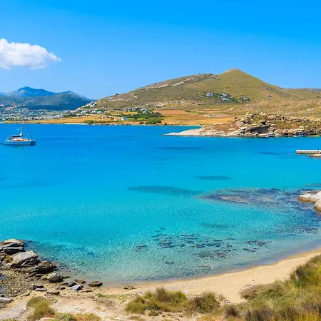 Naxos Cental Double Semi Basement Private Balcony 200m From Villa