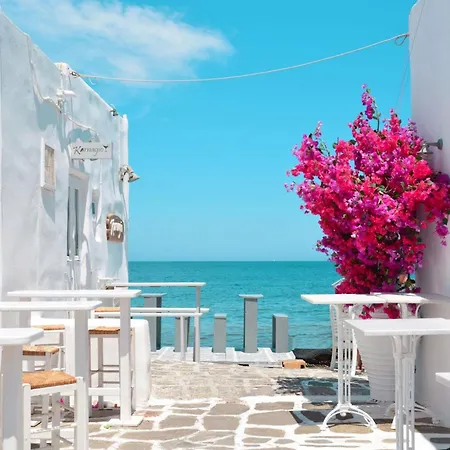 Naxos Cental Double Semi Basement Private Balcony 200m From Naxos City